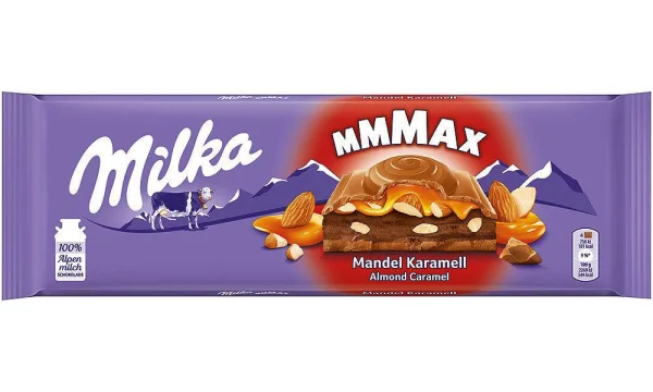 Шоколад Milka Mandel Karamell mmMax (Мілка карамель) 300 г. Швейцарія - 1