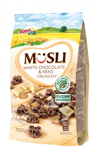 Bona vita мюслі білий шоколад і кекс 700г - 1