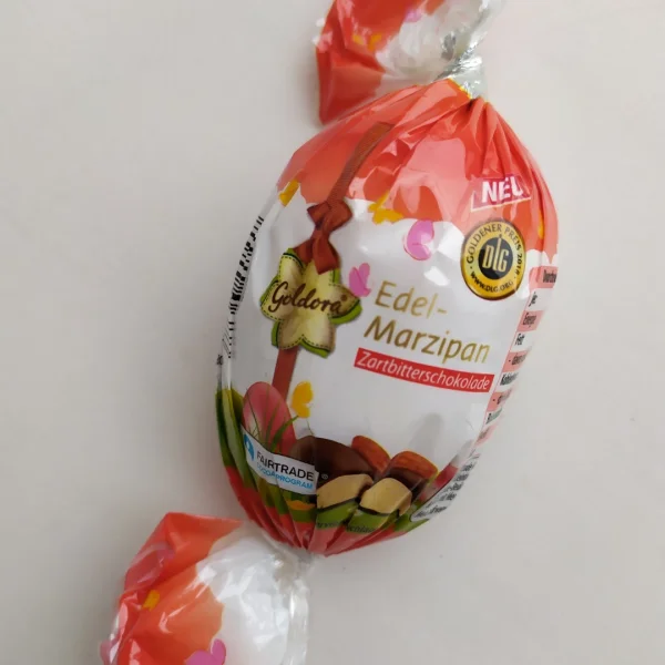 Марципан цукерка GOLDORA edel marzipan goldora молочний (міндаль у шоколаді) 100g - 1