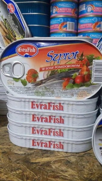 Шпроти в томаті winter sprats wedzone szproty w sosie pomidorowym 170h. - 1
