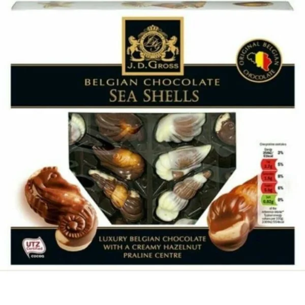 Цукерки JD Gross Fruits de mer belgique шоколадні мушлі 250г - 1