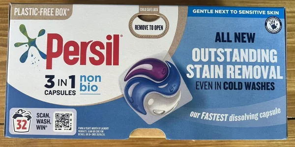 Капсули для прання без ензимів Persil Sensitive Non Bio 3in1 Сенсітів для чутливої шкіри 32шт - 1
