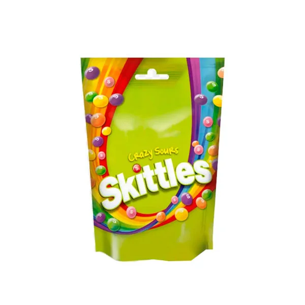 Драже шоколадне Skittles Crazy Sours Fruits Chocolate Фруктові з різнобарвним покриттям Пакет 152г - 1