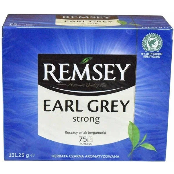 Чай чорний міцний чорний з бергамотом REMSEY Tea 75 пакетиків Ремсі - 1