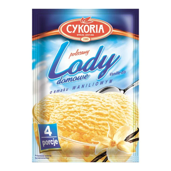 Порошок для приготування морозива Cykoria lody domowe з ванільним смаком 60г - 1