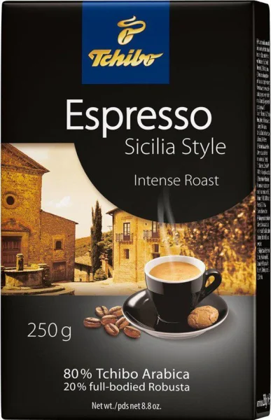 Кава мелена Tchibo Espresso Sicilia міцне еспресо 80% арабіка 20% робуста 250г - 1
