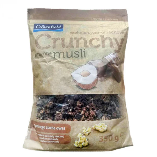 Кранчі мюслі Crownfield шоколад-горіх crunchy musli crownfield, 350 г німеччина - 1