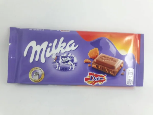 Молочний шоколад milka milka daim, 100 г - 1