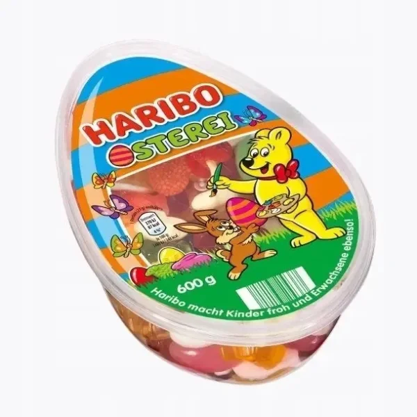 Цукерки желейні Haribo Osterei Fruit Mix пластиковий бокс 600г - 1