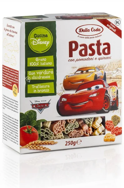 Дитячі макарони Dalla Costa dalla costa серія pasta cars (250 г) - 1