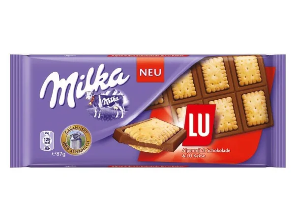Шоколад milka Milka lu biscuit (з бісквітним печивом) швейцарія 100 г - 1