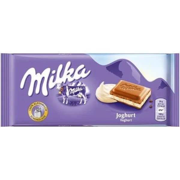 Шоколад milka milka joghurt йогурт 100g - 1