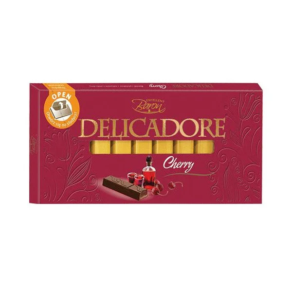 Шоколад Delicadore Cherry (Делікадор вишня) 200 г Baron Польща - 1