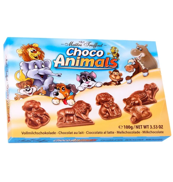Шоколадні фігурки choco animals 100 г - 1